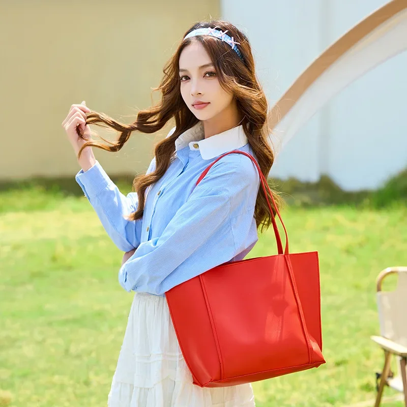 

Модная большая вместительная сумка, простая женская сумка, персонализированная сумка для мамы, кошелек для монет, нейтральный минималистичный St