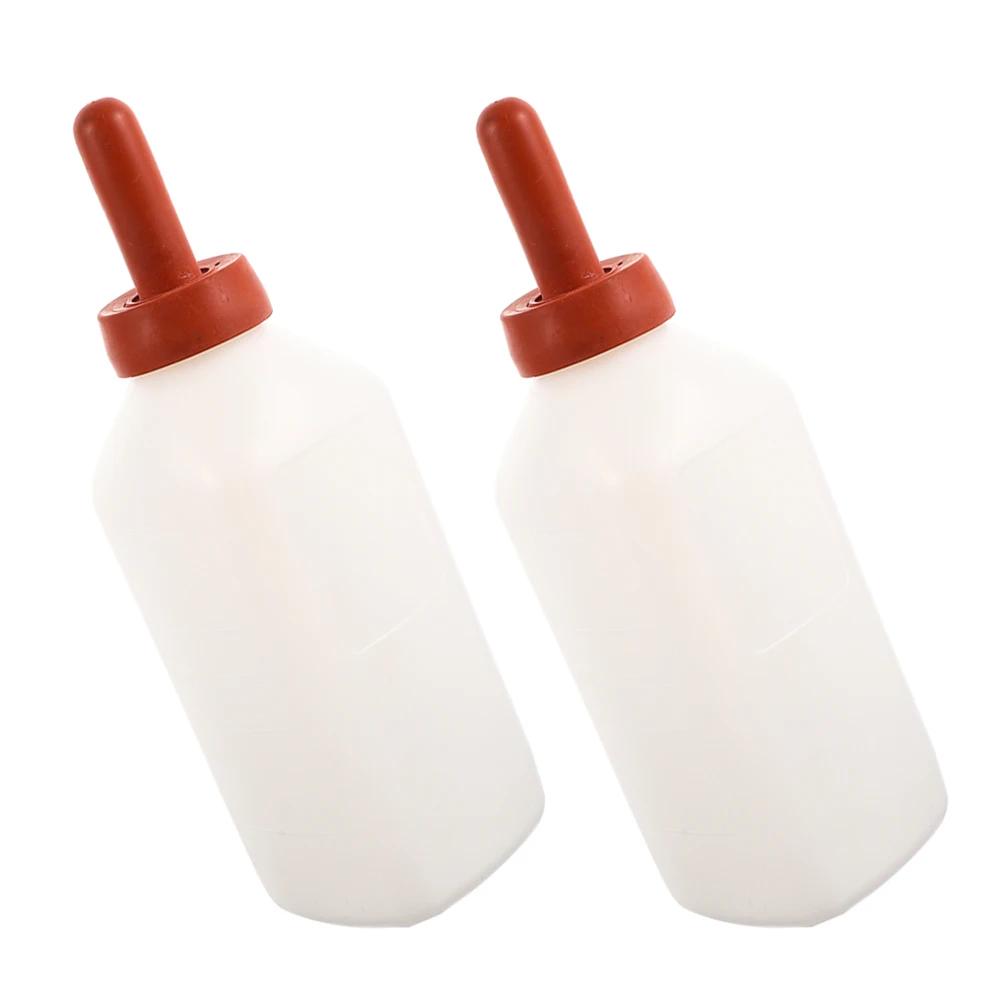 

2Pcs Durable 2L Calf Feeding Bottle Ergonomic Design for Farm Calves Goat Lamb Milk Feeder Animal Baby Bottle