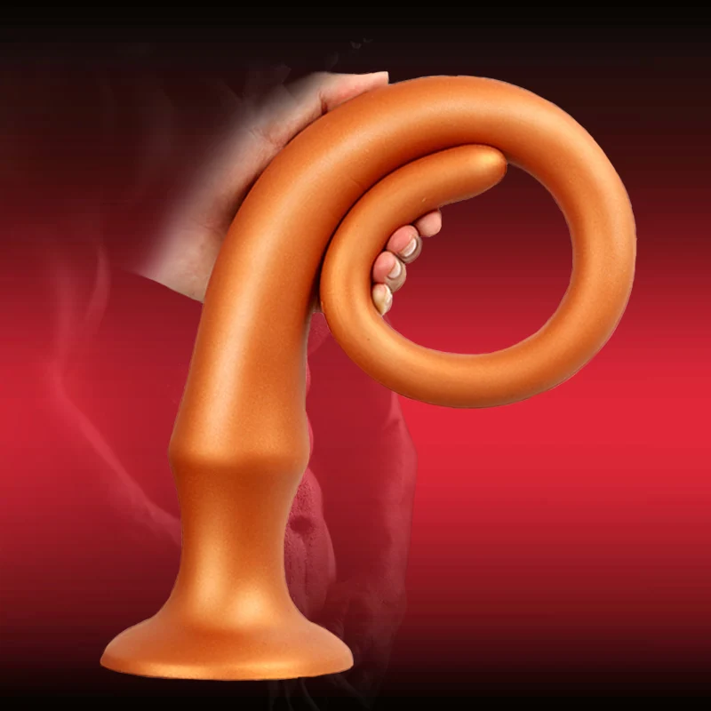 Tapón Anal de silicona súper largo para hombres y mujeres, consolador Anal, masturbador Anal, dilatador, masaje de próstata, tapón Anal, Juguetes