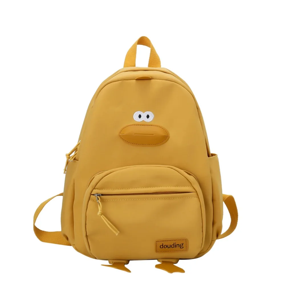 Female College Student Bag Versatile Korean Edition Girls\' School Bag Cartoon Duck Backpack Designer Cute Travel Bag