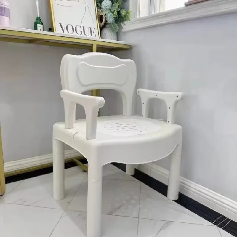 Sedia da doccia moderna con schienale Sedia ergonomica di design per anziani Tabouret Salle De Bains Mobili da bagno