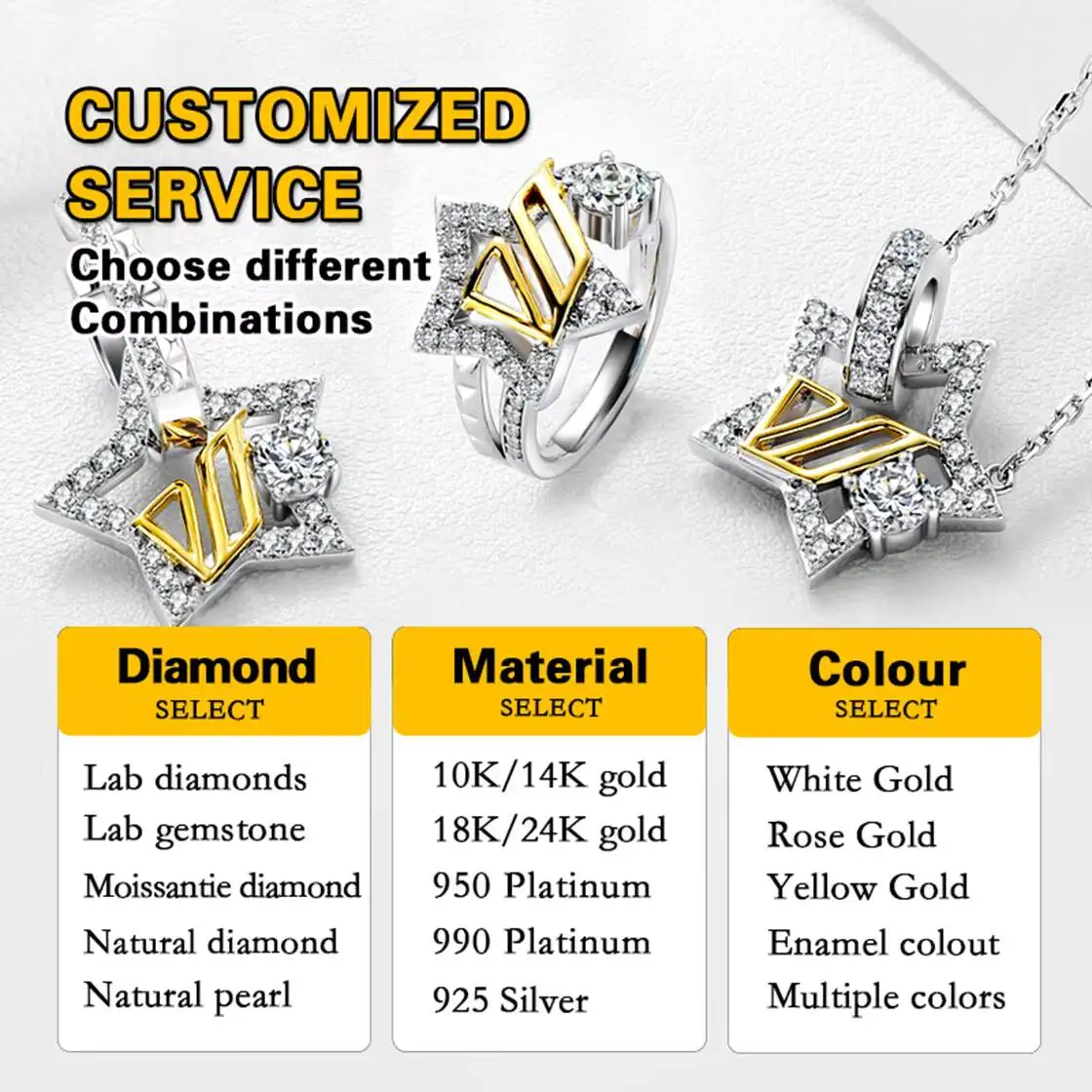 Custom Fine Jewelyr Earrings 6 Claw Inlay Real Solid 18k 14k 10k Gold Earring Round Cut 1 2 4 Carat Lab Grown Diamond Earings - view 5