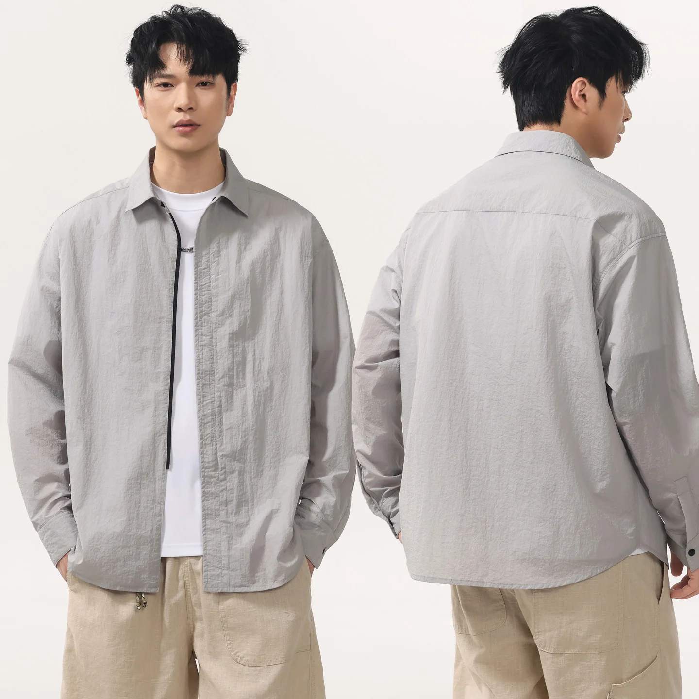 Camisetas Esportivas Masculinas de Secagem Rápida Estilo Cityboy Japonês para Atividades ao Ar Livre, Camisas com Proteção Solar, Blusas Oversize Femi