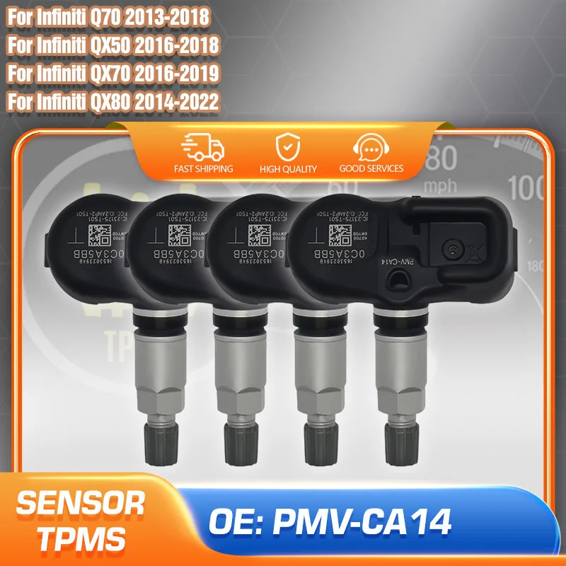 

PMV-CA14 TPMS Tire Pressure Sensor For Infiniti Q70 2013-2018 Infiniti QX50 Infiniti QX70 2016-2018 Infiniti QX80 2014-2022