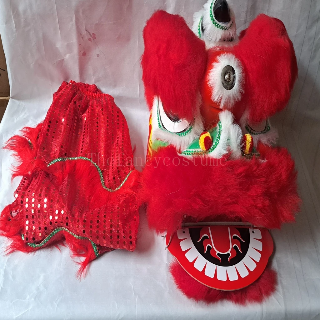 

Blink Eyes 14 inch Lion Dance Mascot Costume Cosplay Kid Children 5-12 Age Cartoon Props Halloween Christmas Carnival Festival