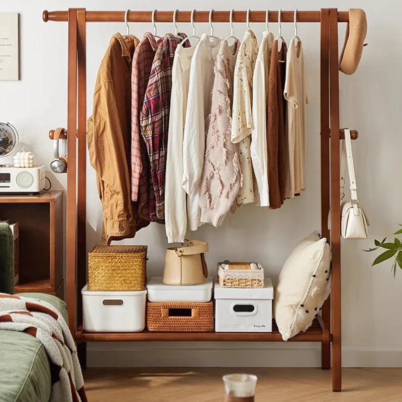 

Solid Wood Bedroom Coat Racks Simple Vertical Minimalist Floor Coat Racks Vintage Nordic Recibidor De Entrada Mueble Furniture