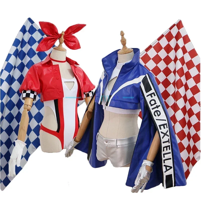 

Game FGO Fate Grand Order Cosplay Costumes Nero Saber Tamamo no Mae Cosplay Racing Suit Halloween Party Women Costume