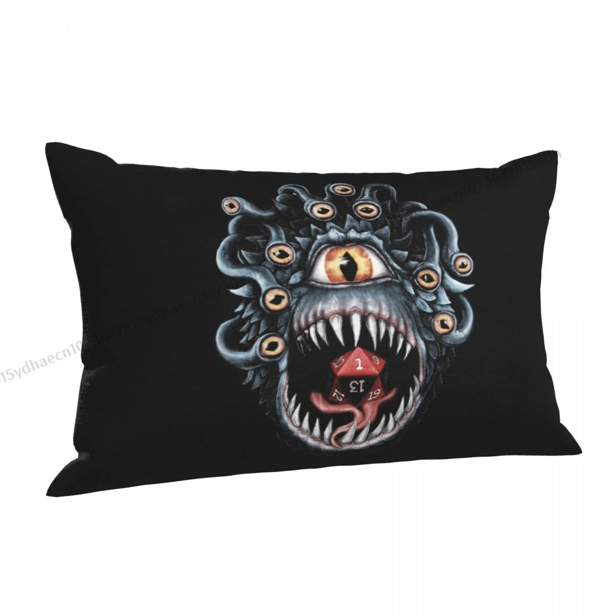 In The Beholder D20 Active Polyester Pillowcase DND Game Livingroom Decorative Kawaii Pillow Cover Pillowcase