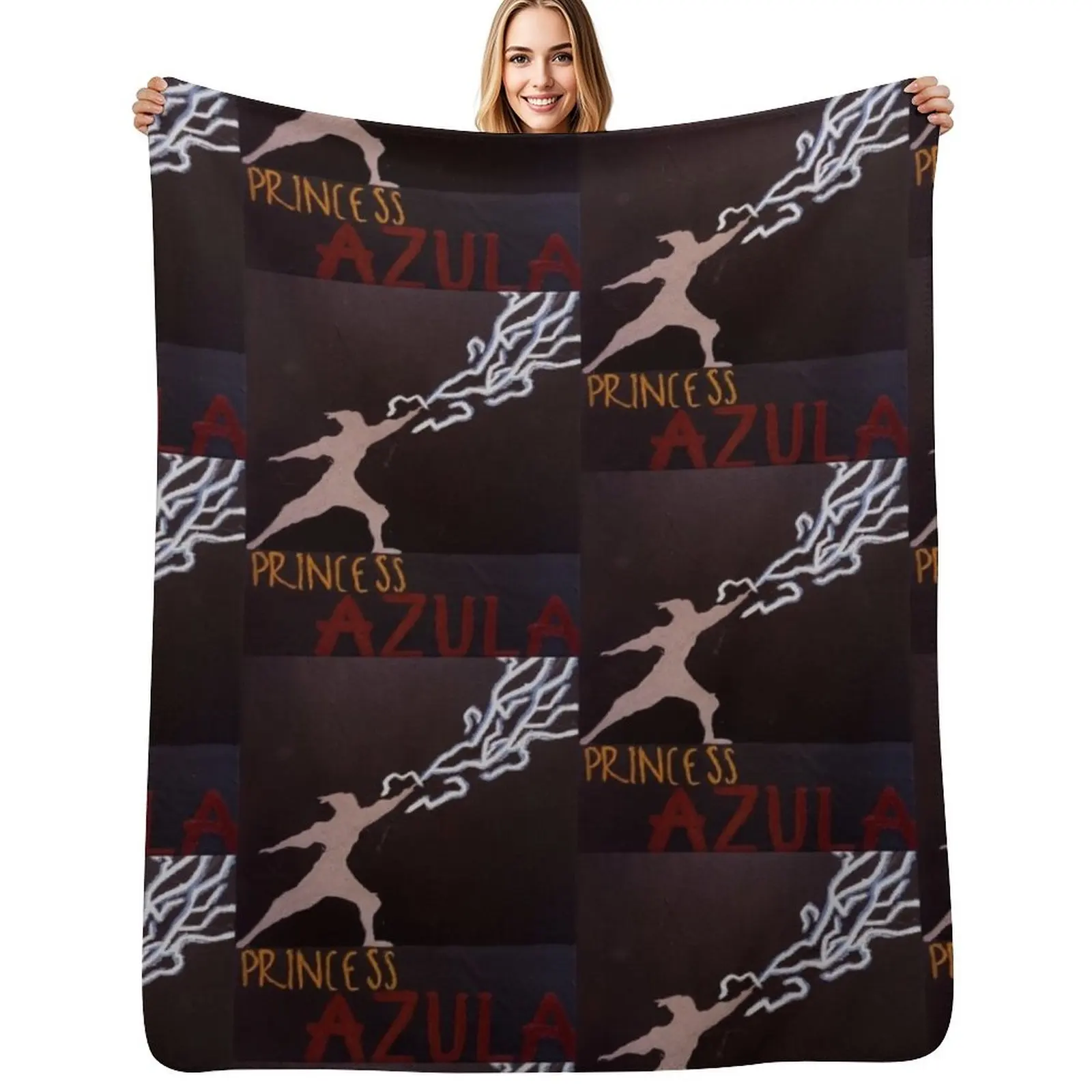 

Princess Azula redirecting lightning Throw Blanket Soft Cozy Blanket for Pet Kids Adults