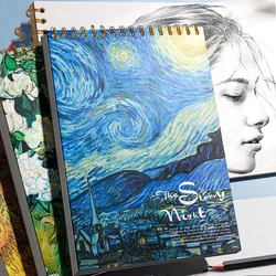 8K/A4 Coil Sketchbook for Drawing Watercolor Sketchbook  Art Painting Students Blank Picture Book Sketch Painting  Art Supplies