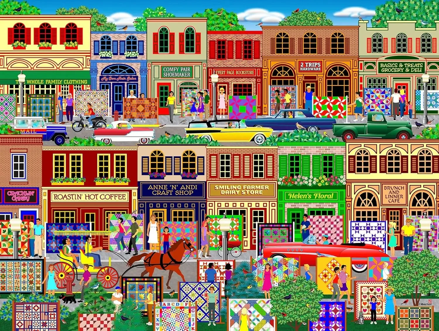 

Hometown Adult Wooden Puzzle 520/500/120 Pieces Jigsaw Puzzles for Gameroom Bedroom Livingroom Birthday Gift Challenging Game