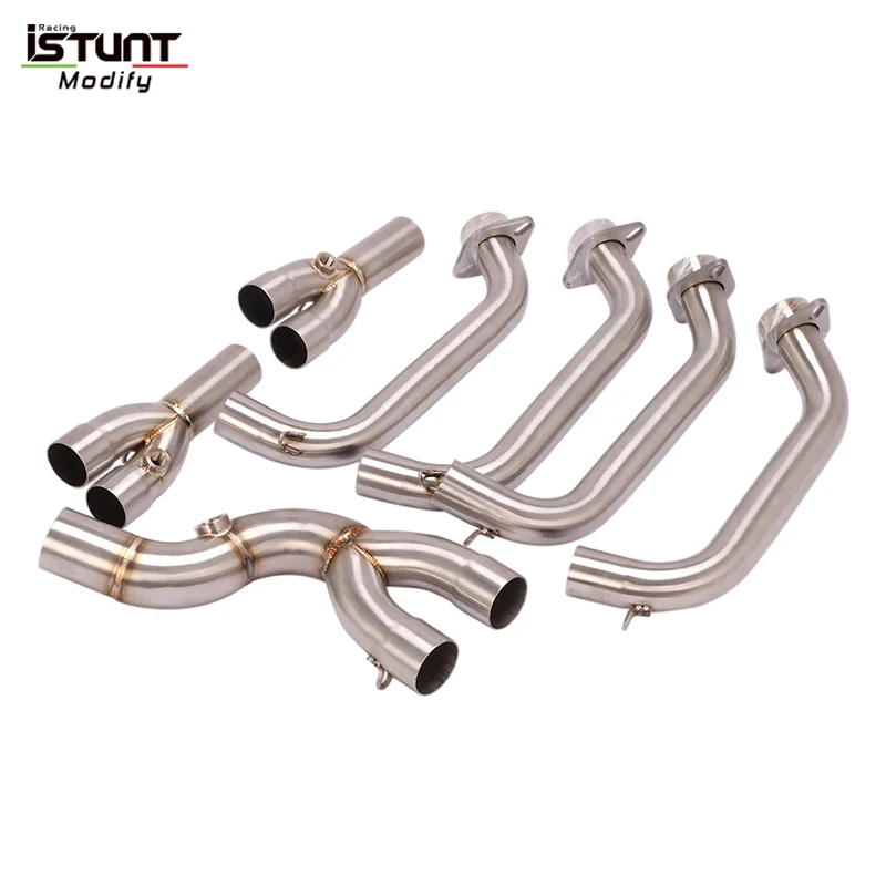 Slip On For YAMAHA R6 YZF-R6 2017 - 2026 Motorcycle Exhaust Escape Moto System Modify Front Link Pipe Connect OME Muffler