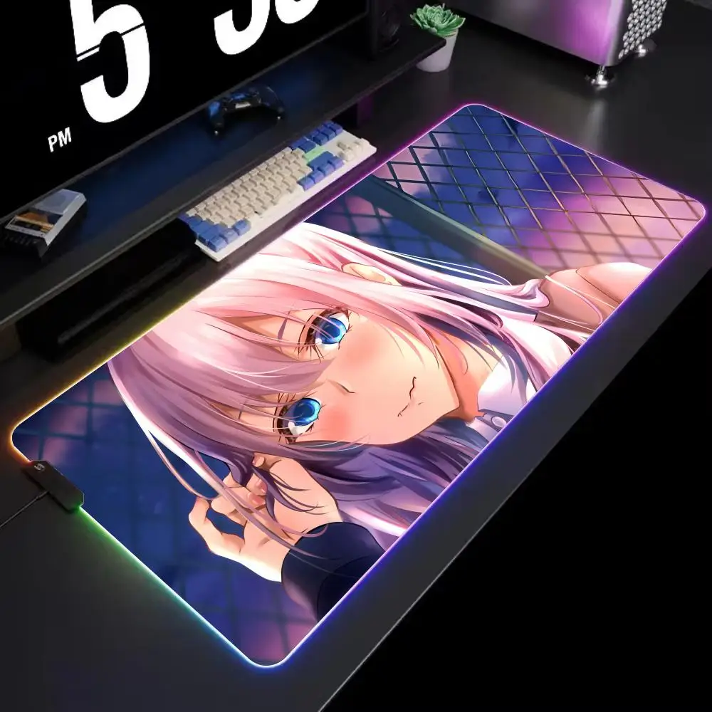 

Shikimori Mouse Pad Gamer Rgb Desk Mat Back Light Led Mousepad Setup Gaming Accessories Deskmat Big Mousepad