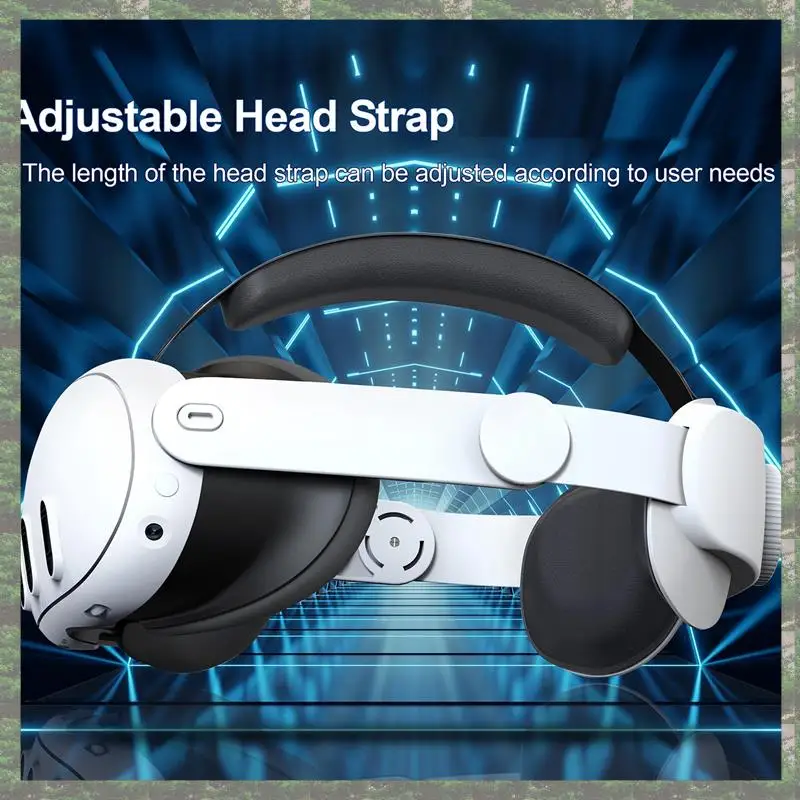 

For Meta Quest 3 VR Head Strap VR Halo Strap Adjustable Comfortable Head Strap For Meta Quest 3 VR Spare Parts Parts