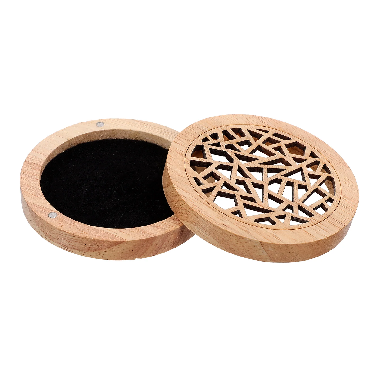 Refined Desktop Solid Wood Aromatherapy Box Incense Holder Wooden Holders Censer