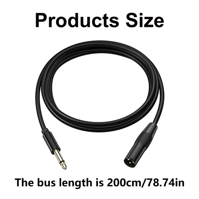 Professional 6.35 มม.ชาย 3Pin ชาย Balanced สำหรับไมโครโฟนลำโพงคอนโซลเสียงเครื่องขยายเสียง Mixer CABLE