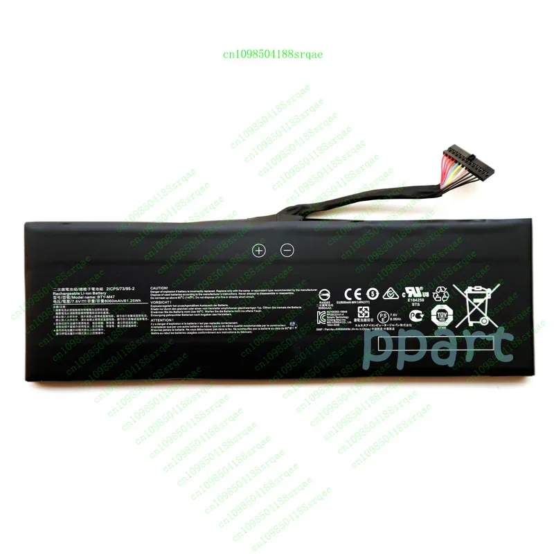 

Новый аккумулятор BTY-M47 для Msi GS40 6QD 6QE GS43 GS43VR 7RE 6RE MS-14A3 "% тест"
