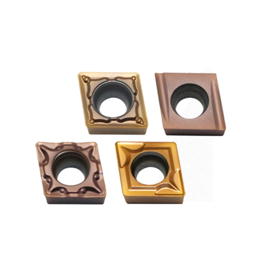 Herramienta de torneado interno de carburo de inserción de corte de torno CNC, piezas de acero inoxidable, aluminio, hierro fundido, CCMT060204 CCMT060208