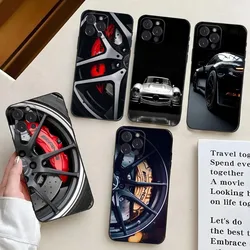 M-Mercedes Phone Case For iPhone 16,15,14,13,12,11,Pro,X,XS,Max,XR,Plus,Mini B-Benz Black Silicone Soft case