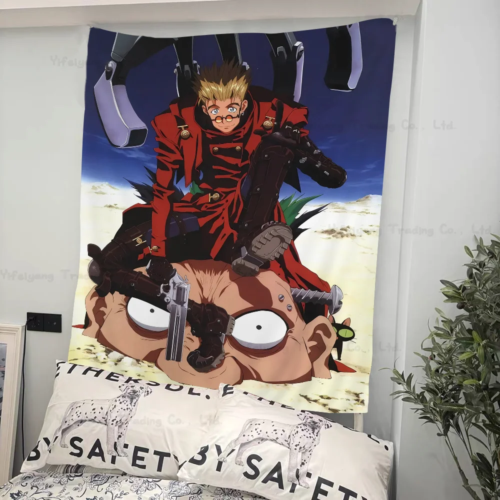 Anime Trigun DIY Wall Tapestry For Living Room Home Dorm Decor Wall Art Decor