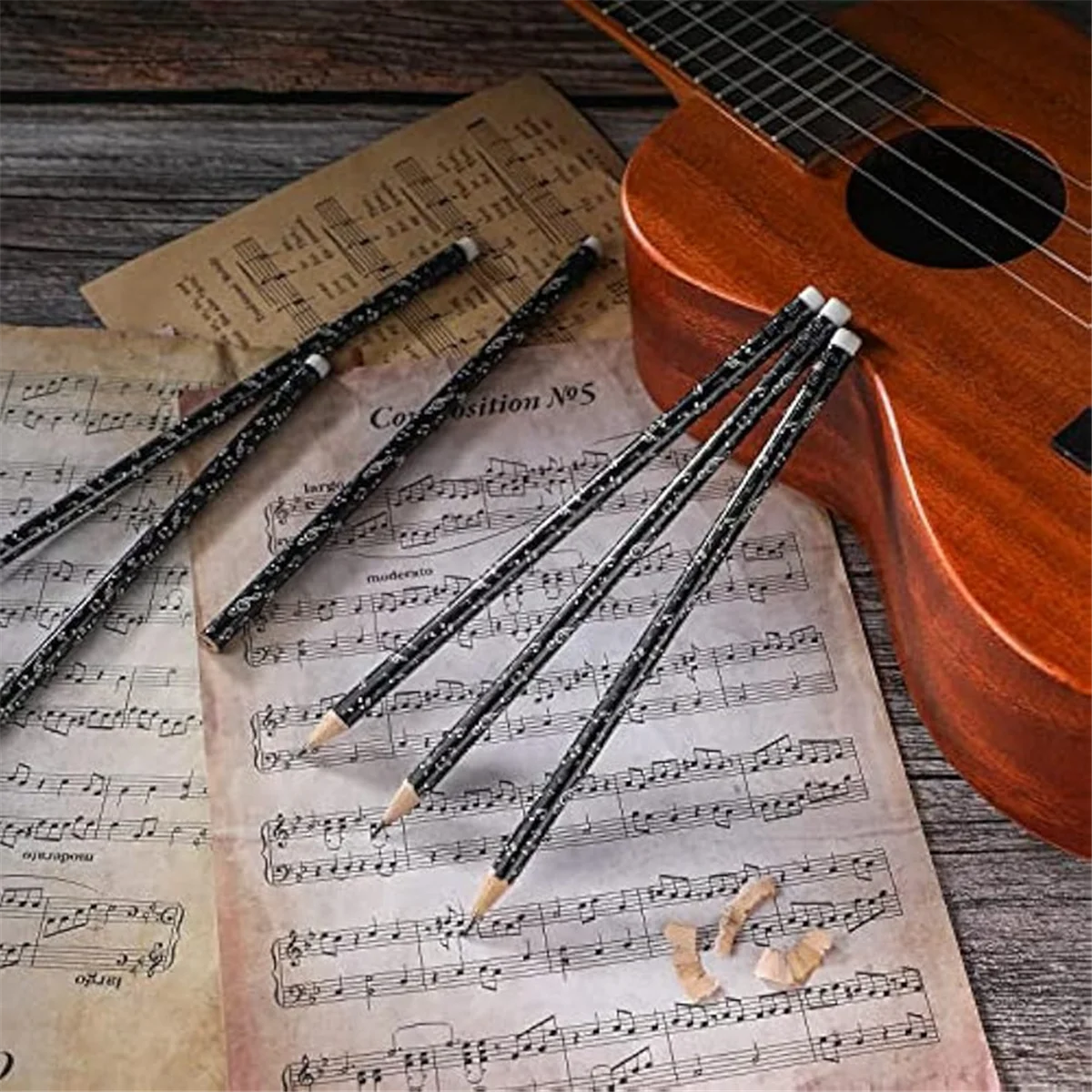 

200pcs Music Note Pencil Music Pencils Round Pencils with Eraser for Students Kids Classroom Favors Supplies