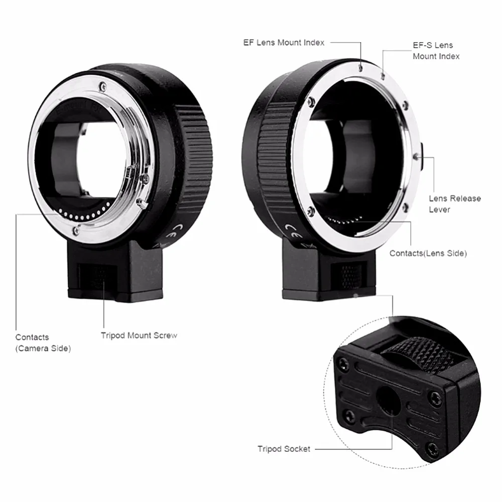 SOONPHO EF-NEX Lens Mount Adapter Camera Full Frame Auto Focus For Sony Canon EF EF-S Lens To E-mount NEX A7 A7R A7S NEX-7 NEX-6