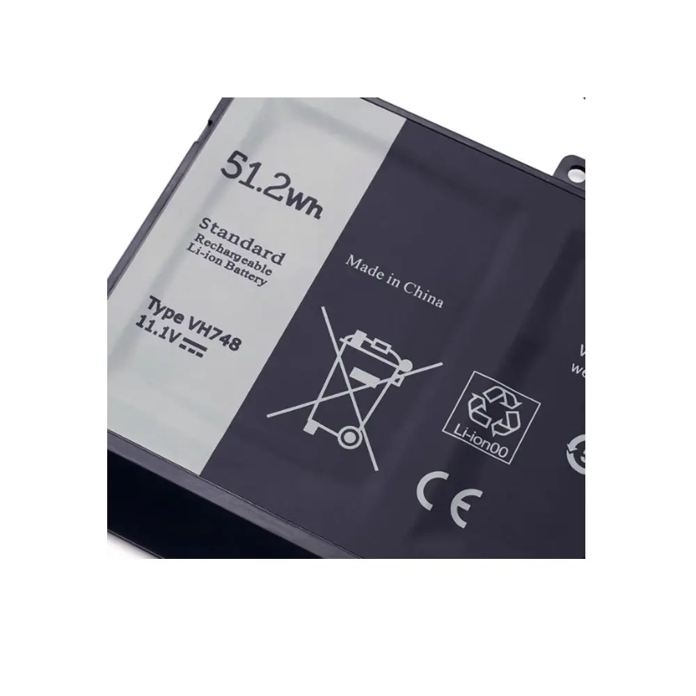 بطارية كمبيوتر محمول 111V 51.2Wh VH748 لأجهزة DELL Vostro 5460 5470 5480 5560 Inspiron 14 5439