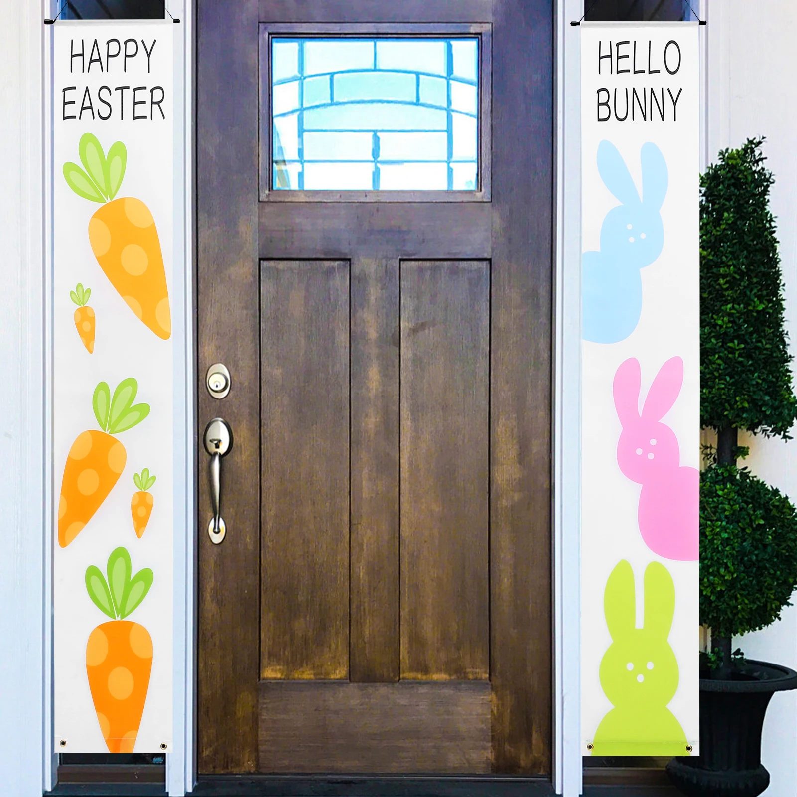 

Easter Door Decorative Signs Door Couplet Porch Home Hanging Festive Atmosphere Wall Decor Couplets