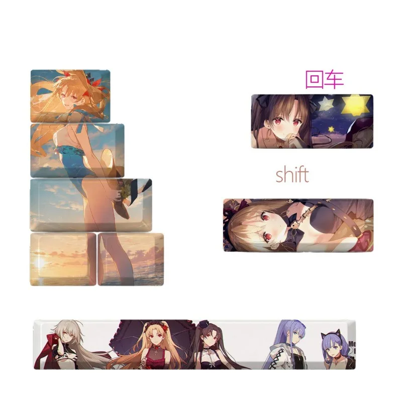 Eleshkigal Theme Anime Keycaps Mechanical Keyboard Original PBT Custom Cute Keycaps PC Game Keyboard Collection Gift Keycaps