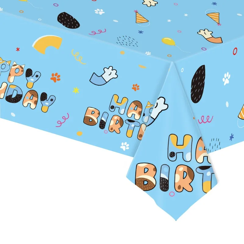 

Новый стиль аниме мультфильм синий креативный милый детский день рождения одноразовая скатерть прямоугольные принадлежности для украшения вечеринки