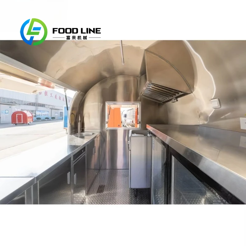 Commercial Beverage BBQ Food Trailer Mini Food Truck with Pizza Oven for Burger Tacos US Market for Sale Customized