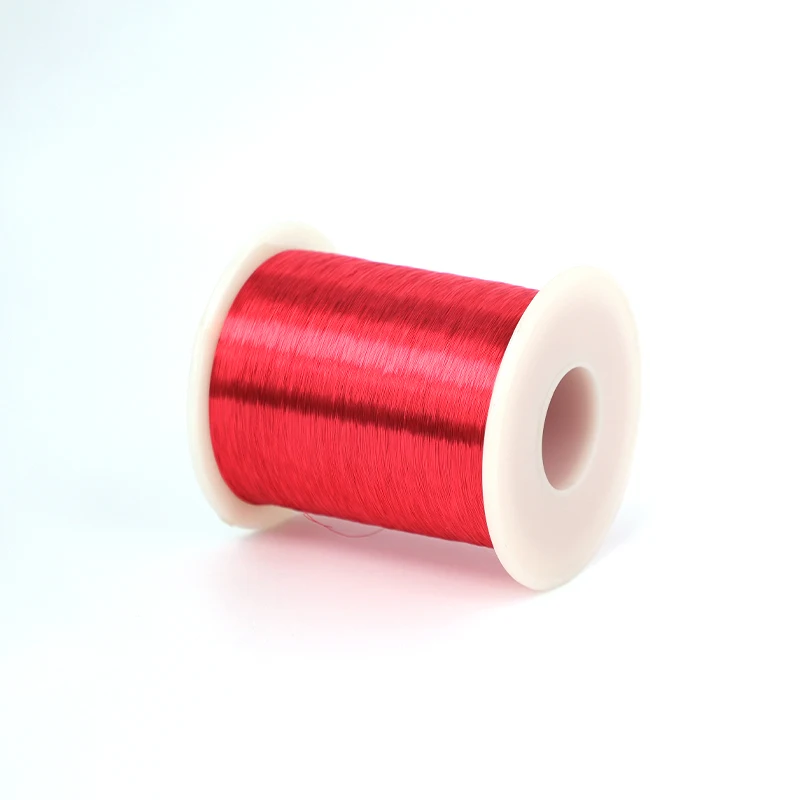 300g Red Polyurethane Enameled Copper Wire Varnished Diameter 0.06mm To 0.8 1.0 1.2mm QA-1/155 2UEW For Transformer Wire Jumper