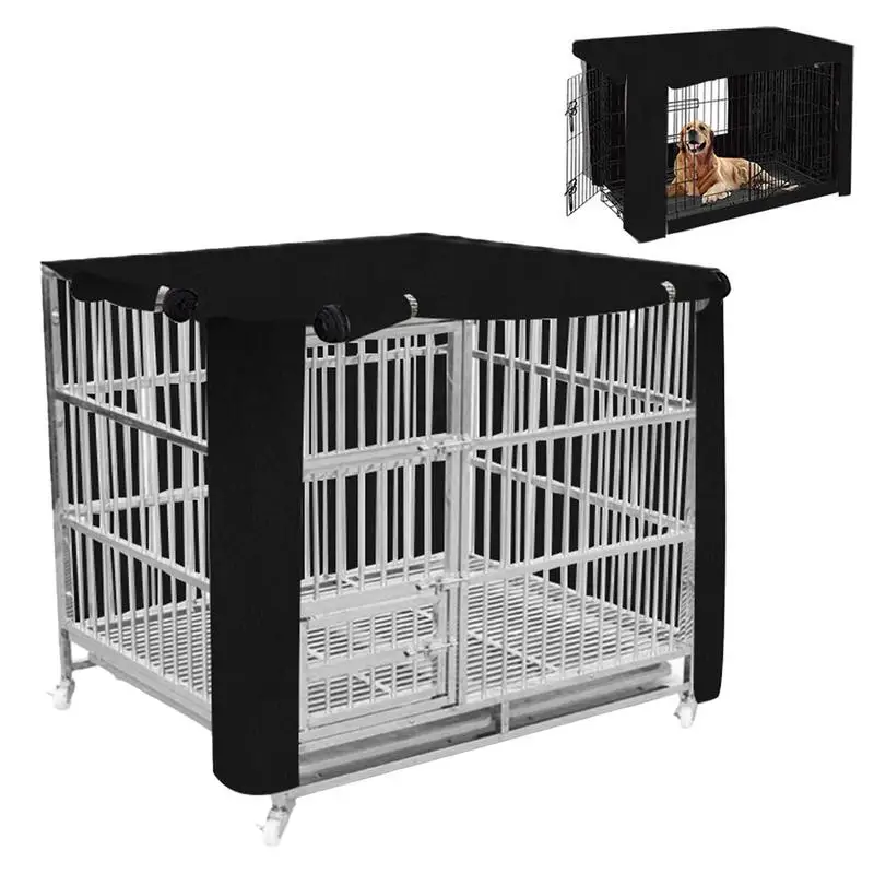 Oxford cloth Dog Kennel Cover Waterproof Windproof Pet Crate Protective Dog Kennel Cover Universal For Indoor Outdoor Crates