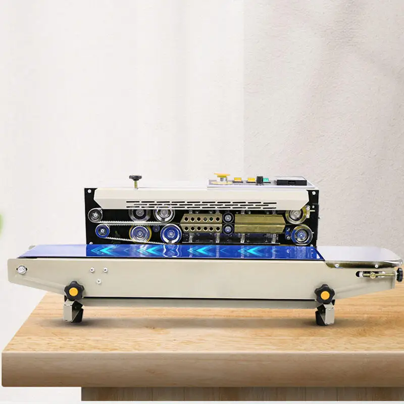 DBF-770 Band Sealer Paint Body Food Sealing Bags Continuous Sealing Band Sealer Packing Machine