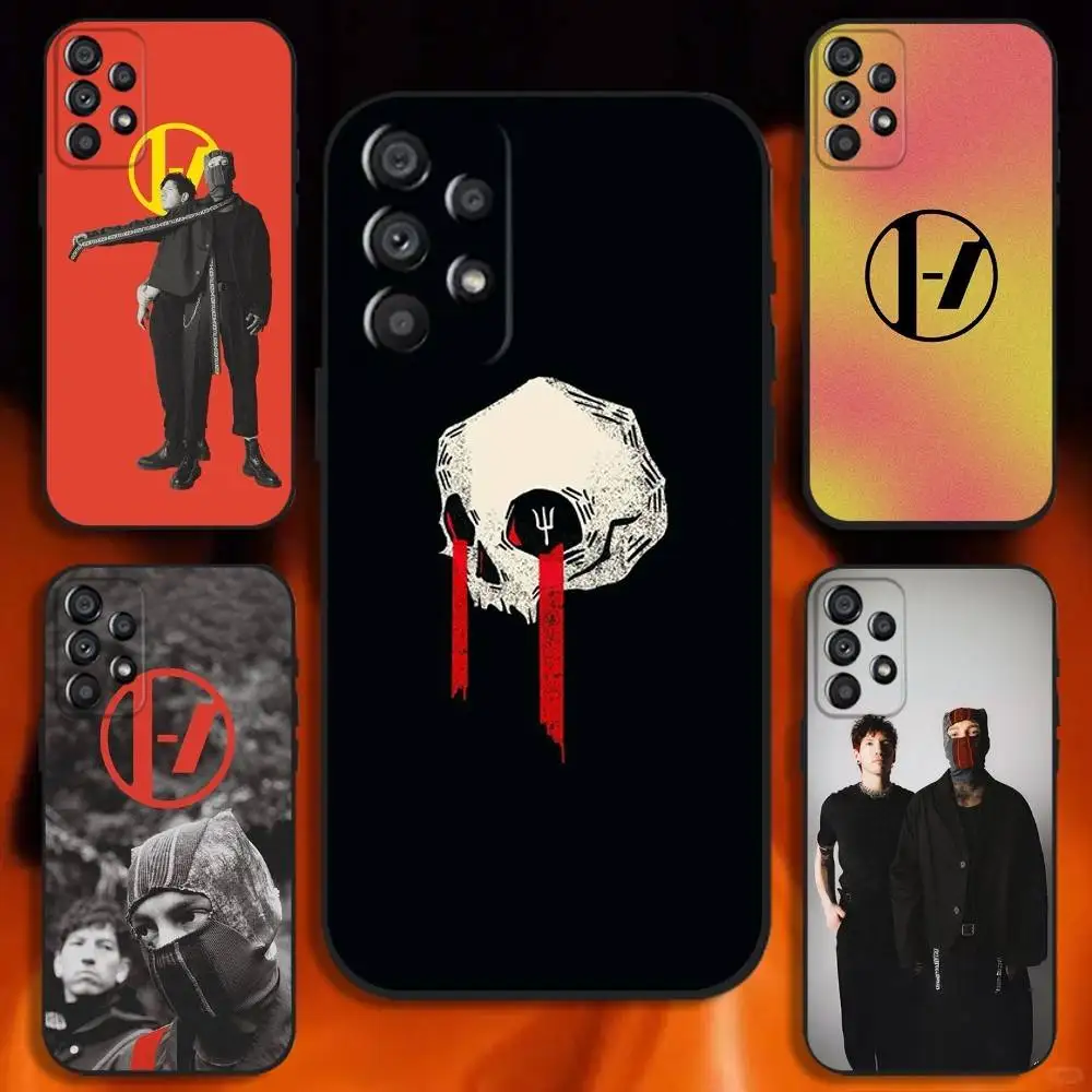 

T-Twenty one pilots Phone Case For Samsung Galaxy A20,A21s,A22,A31,A32,A52,A53,A72,73,A80 Soft Black Cover