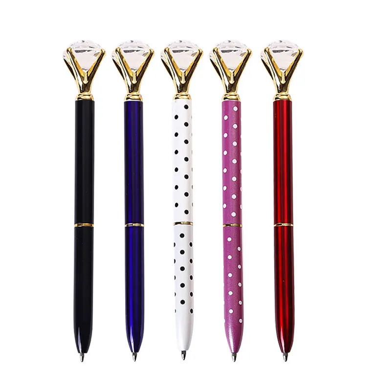 

Diamond Pens Big Diamond Retractable Crystal Ballpoint Pens for School Office Supplies Woman Lady Colleagues Girlfriend