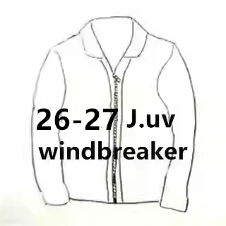 

2627 Juv Reversible Windbreaker S2XL Stand Fit Skin-friendly Breathable Long Sve Zipper Closure Fitn T-irt