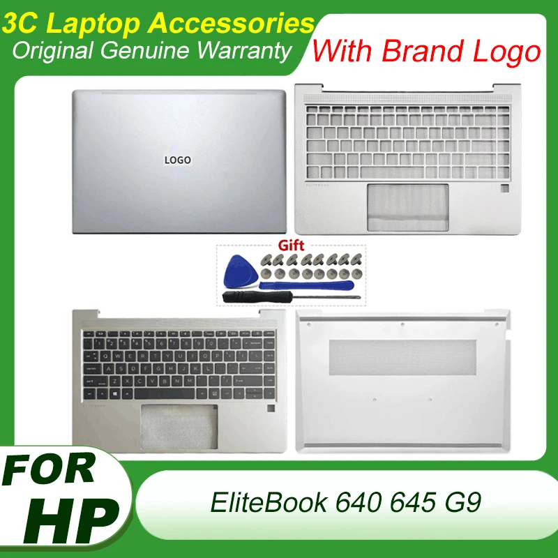 

Original New For HP ProBook 640 G9 645 G9 Top Case LCD Back Cover Palmrest Upper Keyboard Bottom Case Housing Shell Repair Part