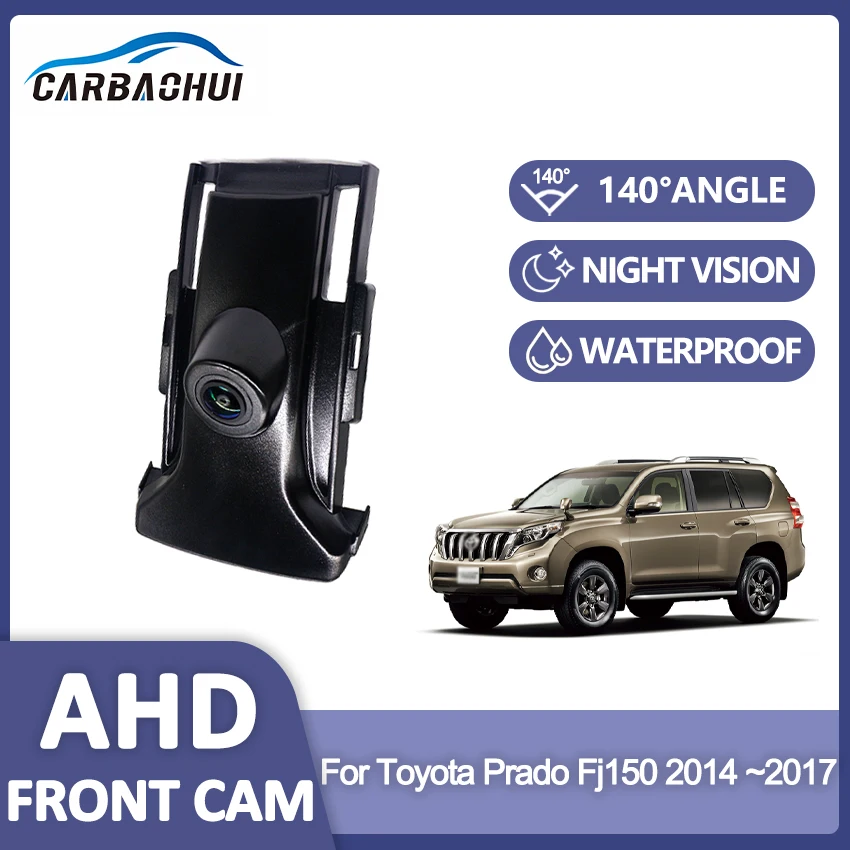 

Car Front View Camera AHD 1080P Night Vision Forward Parking Logo Camera For Toyota Prado Fj150 2014 ~2017