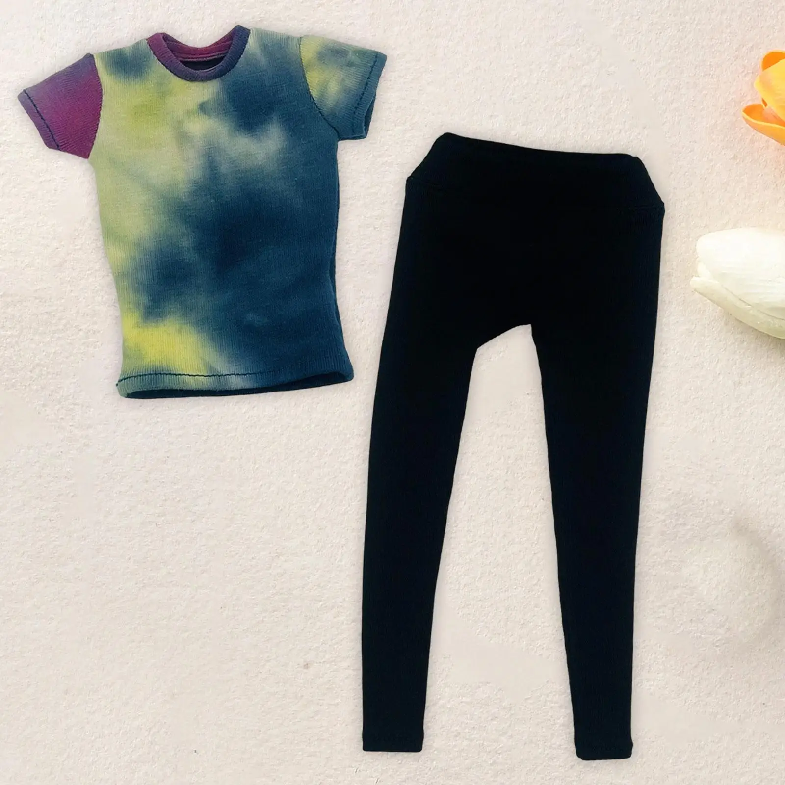 1/6 shirt met broek zomershirt realistische casual trui casual korte mouw voor 12" aankleden mannelijke soldatenfiguren