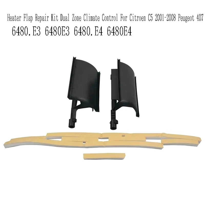 6480.E3 6480E3 Car Heater Flap Repair Kit Dual Zone Climate Control For Citroen C5 2001-2008 Peugeot 407 6480.E4 6480E4