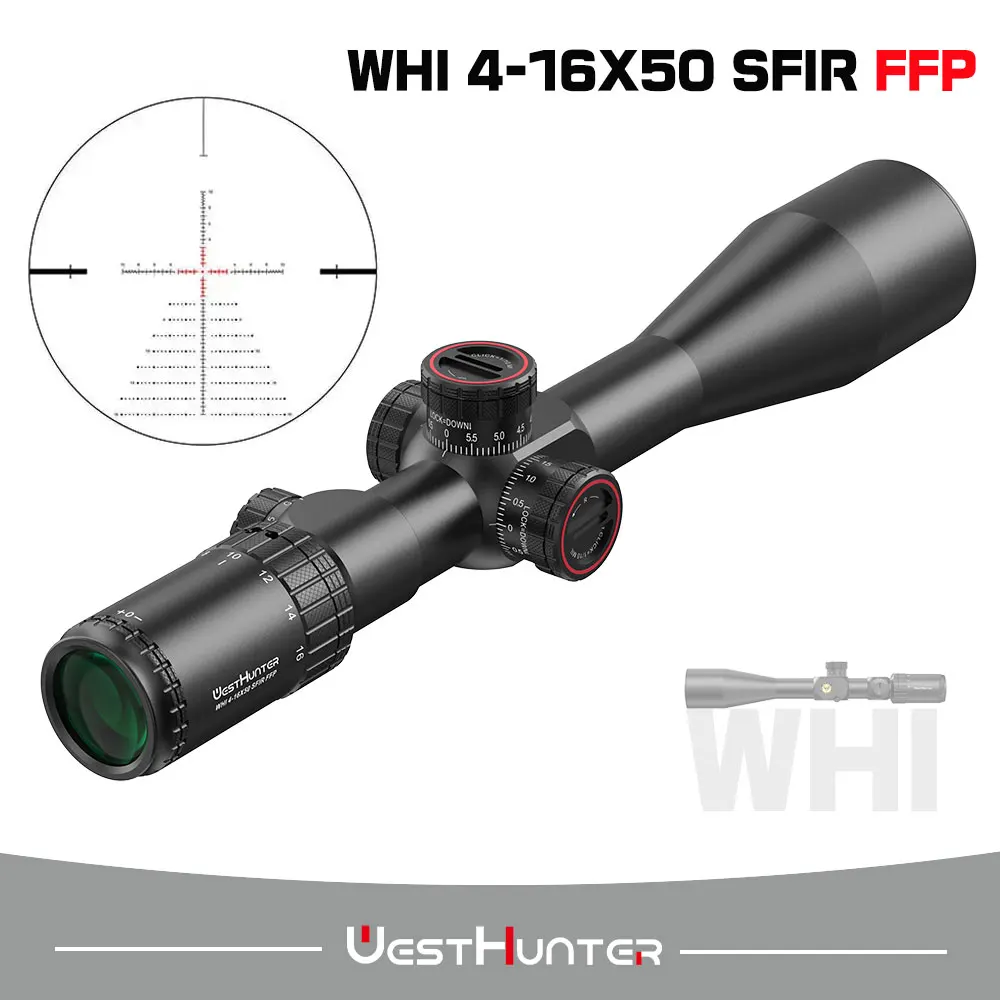 Westhunter WHI 4-16x50 SFIR FFP Scope First Focal Plane Hunting Riflescopes