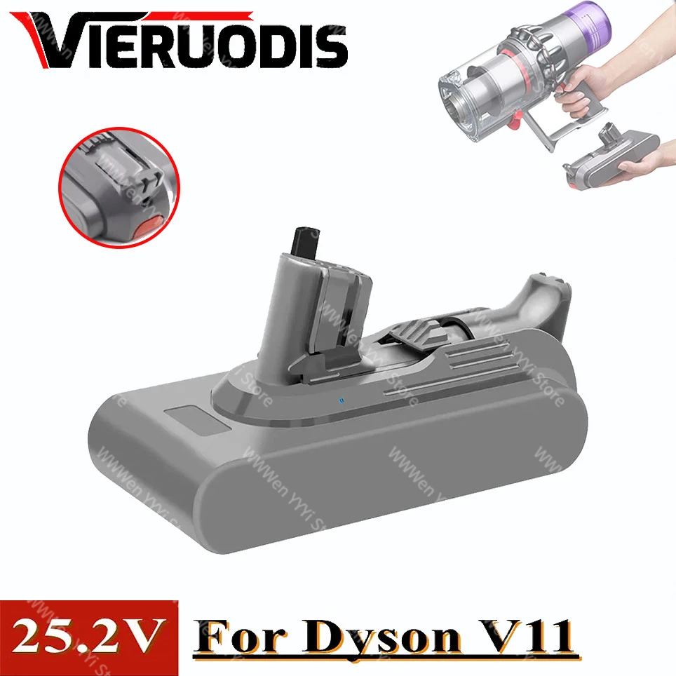 2024 New For Dyson V11 Battery 25.2V Absolute V11 Animal Li-ion Vacuum Cleaner Rechargeable Battery Super lithium cell 48000mAh