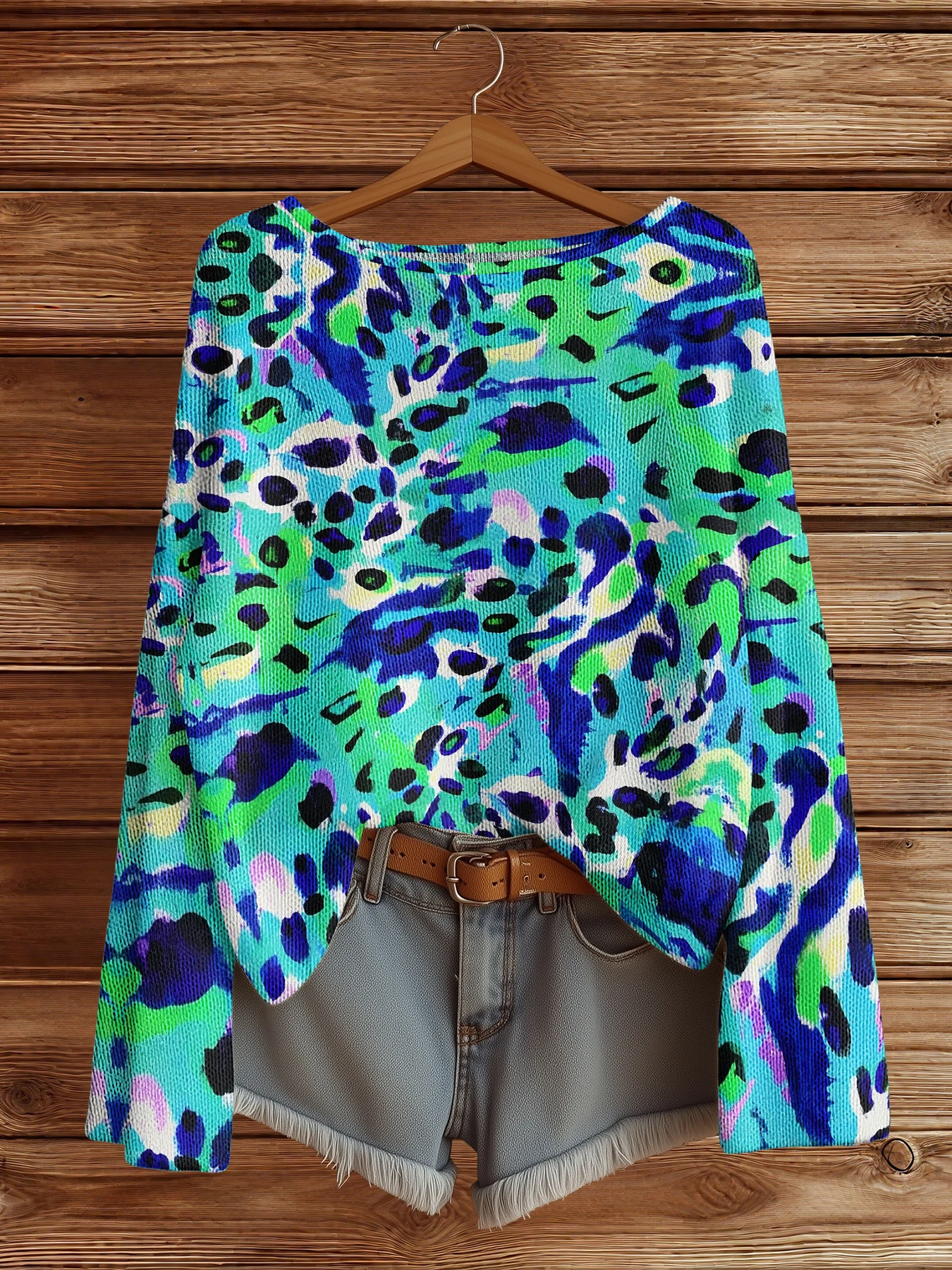 

Осень-зима леопардовый свитер женский винтажный пуловер свитера вязаный топ Merch модные повседневные шикарные джемперы в стиле хип-хоп