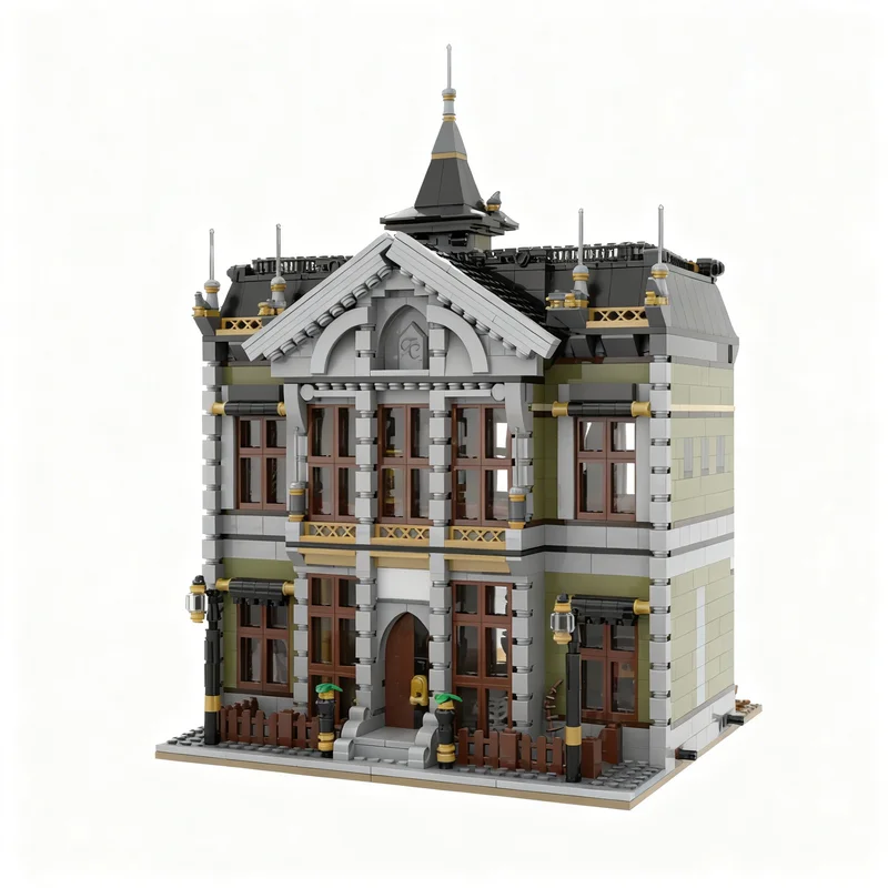 2701pcs MOC Modular Streetscape Museum Exploration Adventure Model Building Blocks Toy Architecture Christmas Gifts Brick Kids