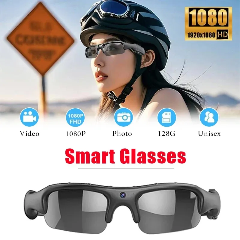 

Outdoor Sport Camera Glasses HD 1080P WIFI Video Sunglasses Smart Photo and Video Recorder for Cycling Driving Hiking Fishing