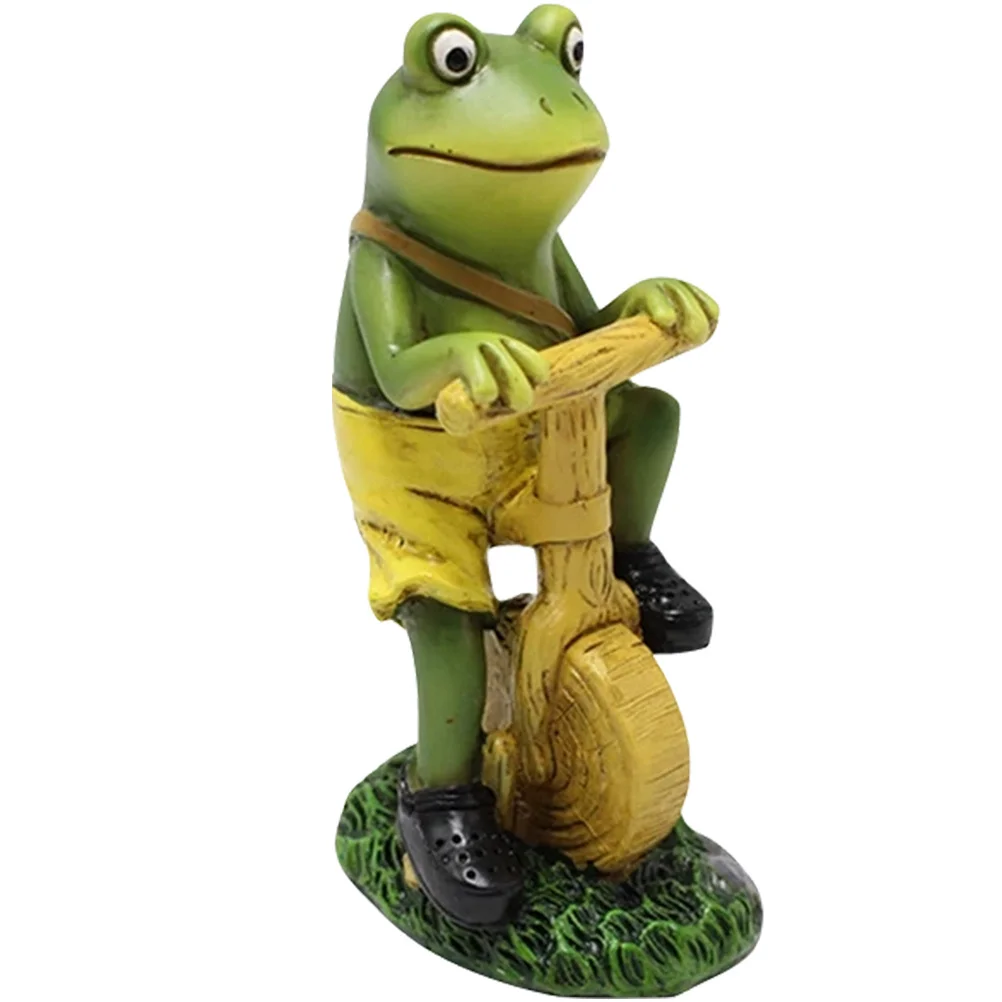 

Resin Frog Statue Premium Crafted Lifelike Garden Decor for Outdoor Home Office Desktop Living Room Decoration Bright Colorful