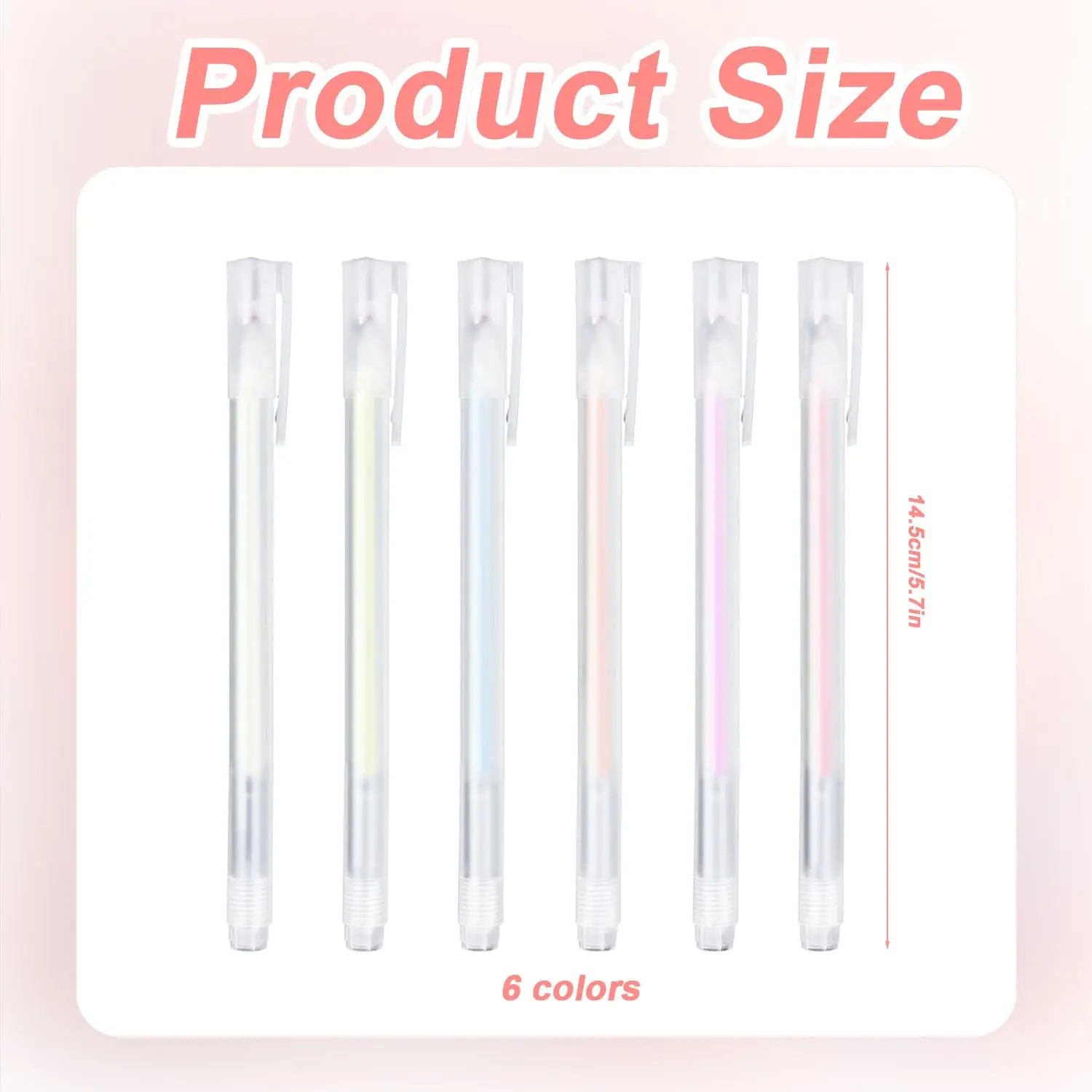 6 Colors Glue Pen Set for Scrapbooking Tool 12 Seconds Quick Dry