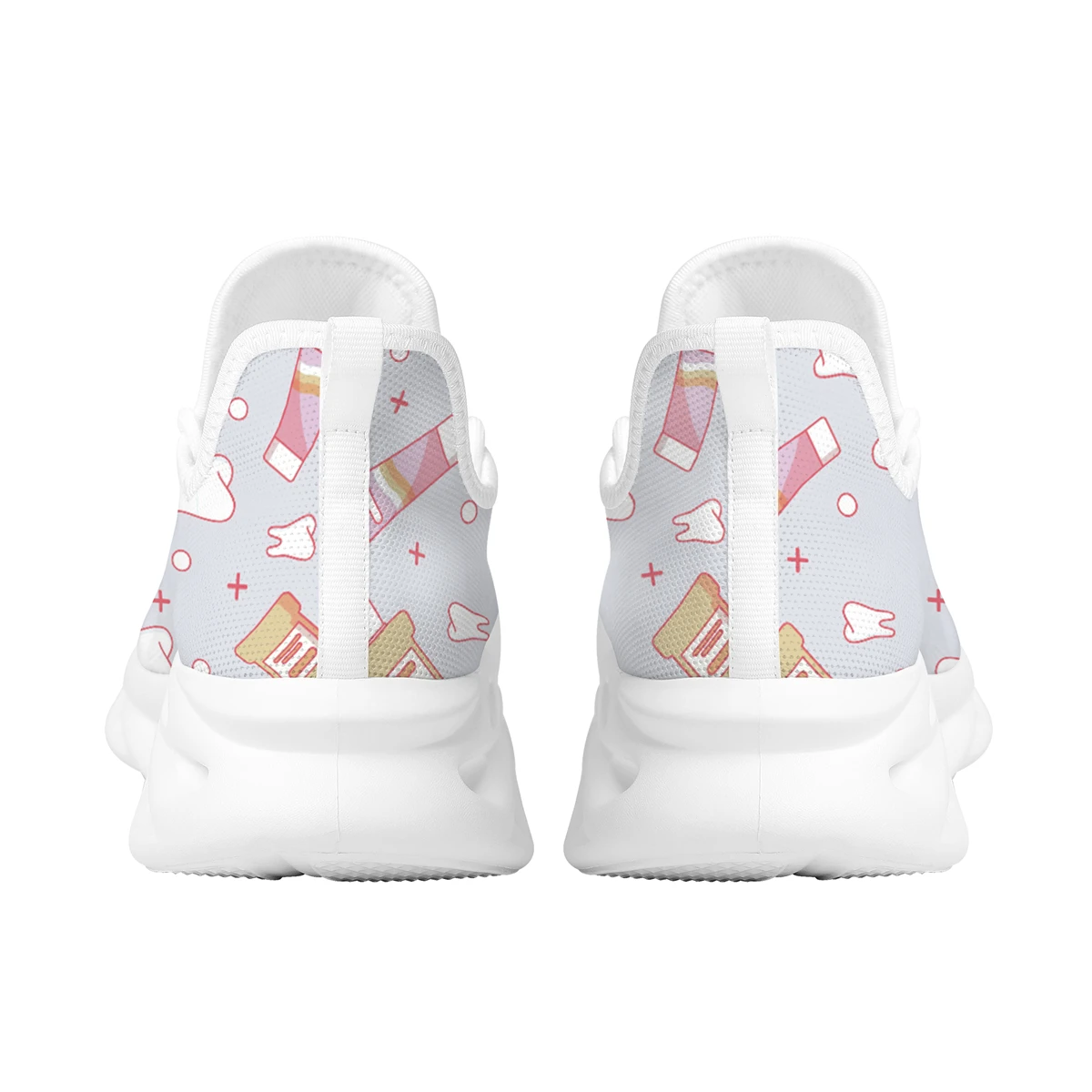 Dental Fairy Print Ladies Vulcanized Shoes Dentist Equipment Design Flat Shoes Breathable Lightweight Lace Up Sneakers Footwear