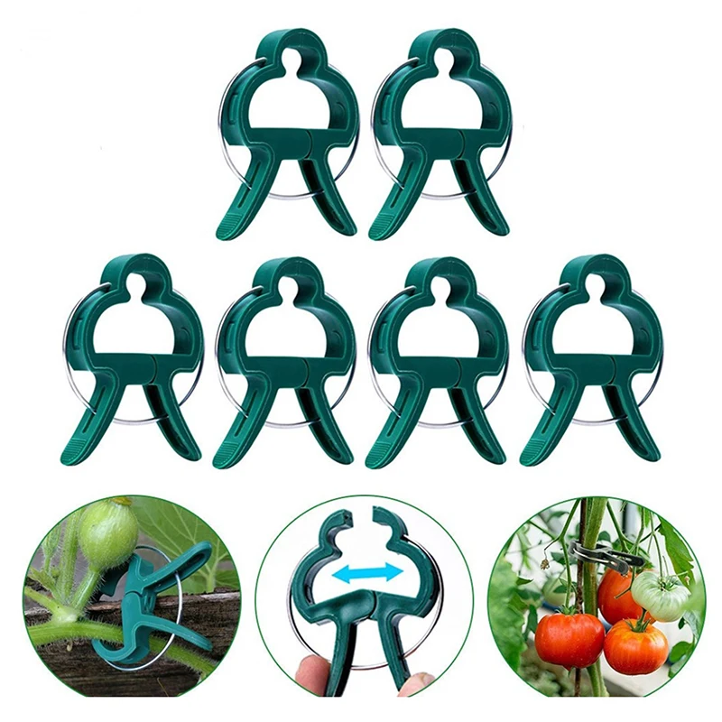 

10/20pcs Plant Fixed Clips Reusable Garden Greenhouse Bracket Garden Plants Vine Climbing Clamp Flower Tomato Support Fastener